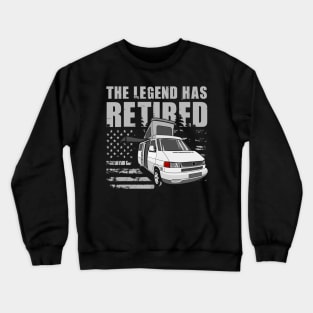 The Legend Has Retired Funny Camping Retirement Gift Idea Crewneck Sweatshirt